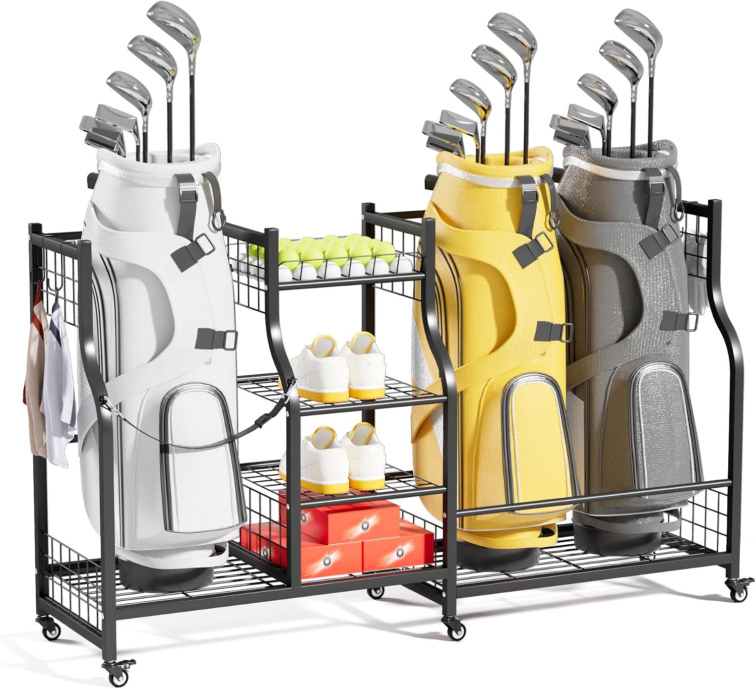 Golf Equipment Bag - Golf Bag Storage Rack Organizer Heavy