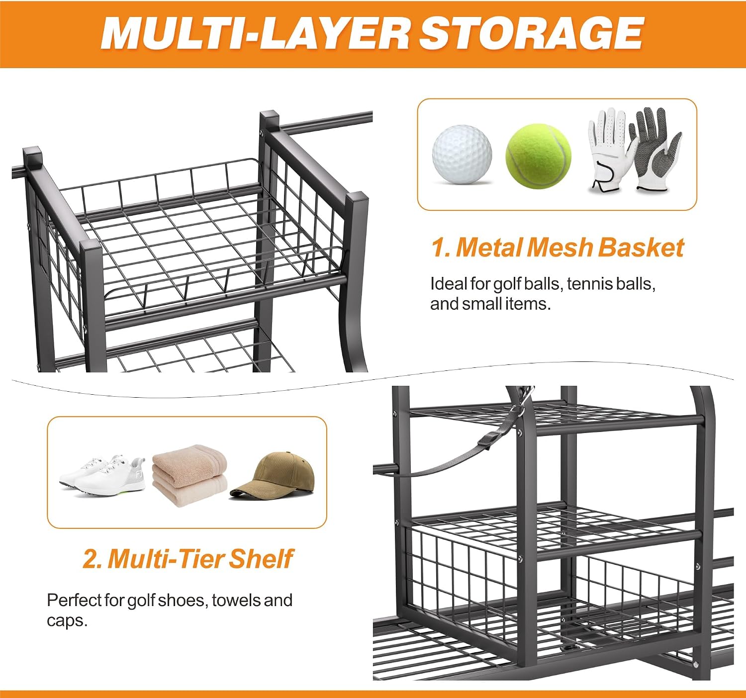 Golf Bag Storage Rack Organize - Golf Equipment Bag review and price